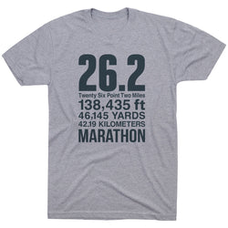 Running Short Sleeve T-Shirt - 26.2 Math Miles