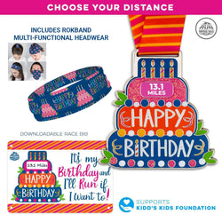 Virtual Race - Happy Birthday Challenge Custom Distance
