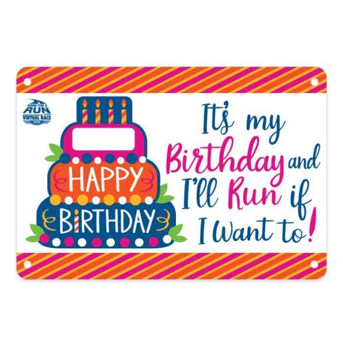 Virtual Race - Happy Birthday Challenge Custom Distance