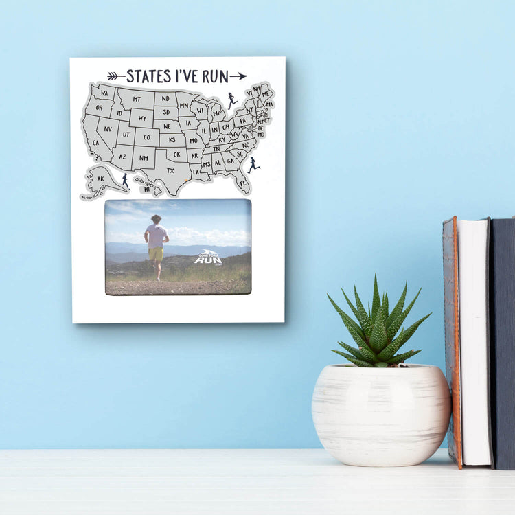 Scratch Off Frame - States I've Run