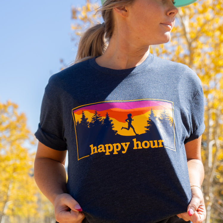 Running Short Sleeve T-Shirt - Happy Hour