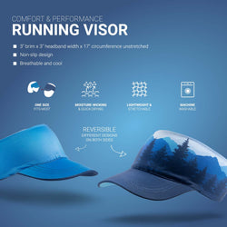 Running Comfort Performance Visor - Mountain Call