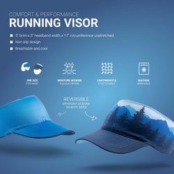 Running Comfort Performance Visor - Mountain Call