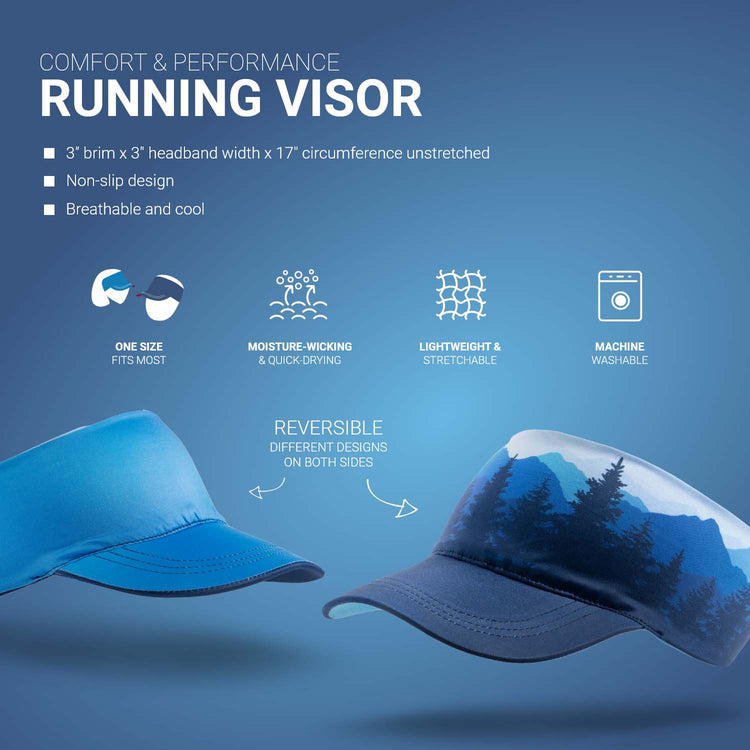 Running Comfort Performance Visor - Mountain Call