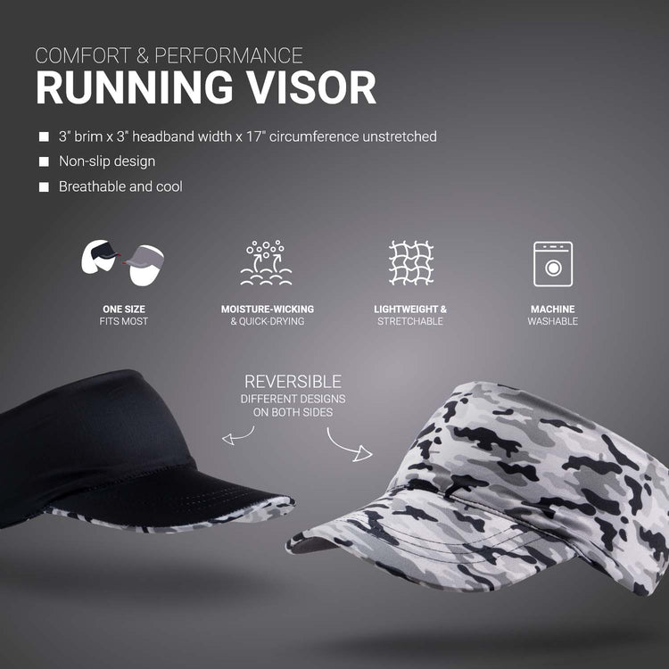 Running Comfort Performance Visor - Camo