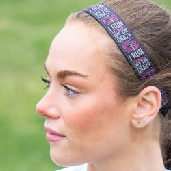 GFAR Athletic Juliband Non-Slip Headband - I Run To Burn Off the Crazy
