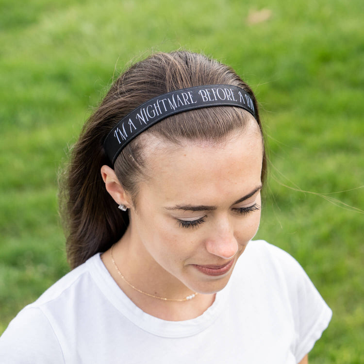 Athletic Juliband Non-Slip Headband - I'm A Nightmare Before A Run®