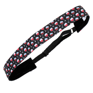 GFAR Athletic Juliband Non-Slip Headband - Wine Time