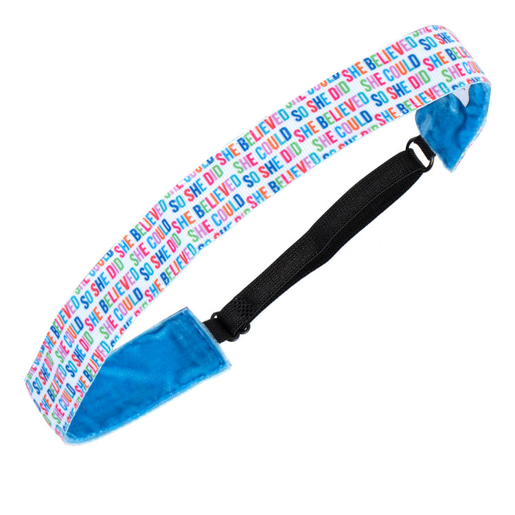 GFAR Athletic Juliband Non-Slip Headband - She Believed She Could