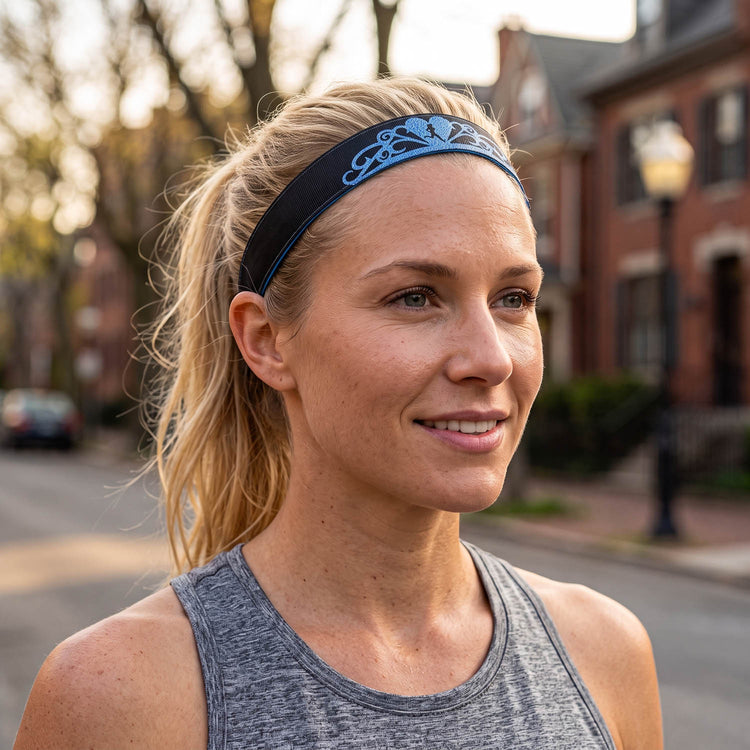 Athletic Juliband Non-Slip Headband - Tiara (Blue)