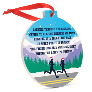GFAR Running Round Ceramic Ornament - Jingle All the Way