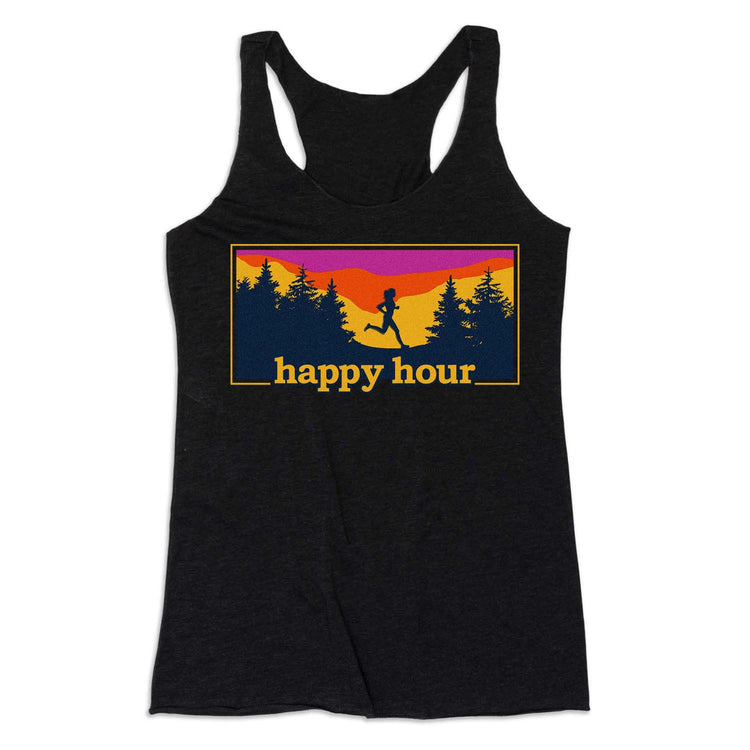 Women's Everyday Tank Top - Happy Hour [Adult Medium/Black] - SS