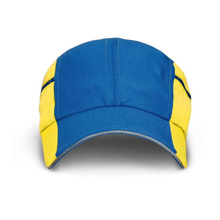 CoolRun Pocket Hat - Yellow/Blue