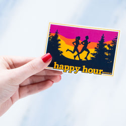 Running Sticker - Happy Hour