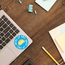 Running Sticker - Wake Up And Run