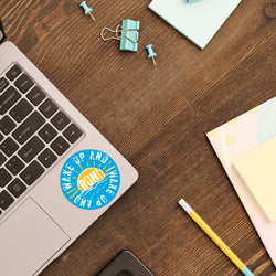 Running Sticker - Wake Up And Run