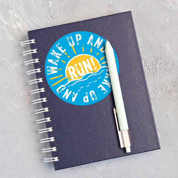 Running Sticker - Wake Up And Run