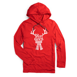 Running Lightweight Hoodie - Run Deer [Red/Adult Medium] - SS