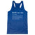 Women's Racerback Performance Tank Top - RUNnesia [Royal/Adult Large] - SS