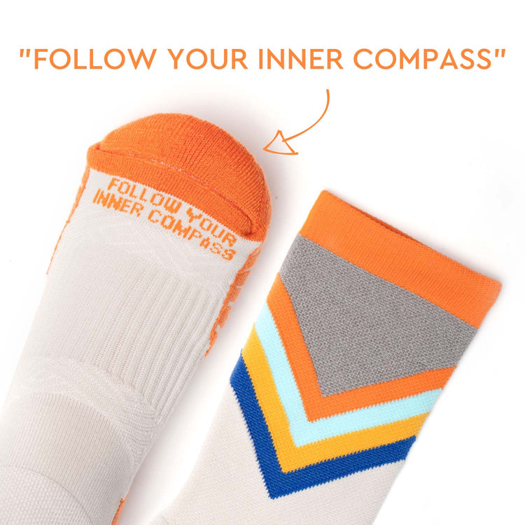 Socrates® Mid-Calf Performance Socks - Follow Your Inner Compass