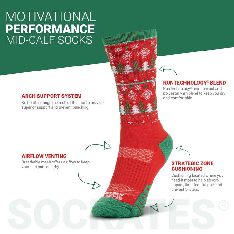 Socrates® Mid-Calf Performance Socks - Season Of Awesome
