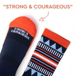 Socrates® Mid-Calf Performance Socks - Strong & Courageous