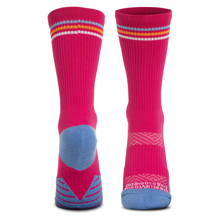 Socrates® Mid-Calf Performance Socks - She Believed She Could