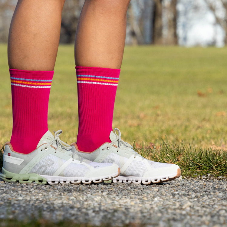 Socrates® Mid-Calf Performance Socks - She Believed She Could