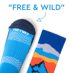 Socrates® Mid-Calf Performance Socks - Free & Wild