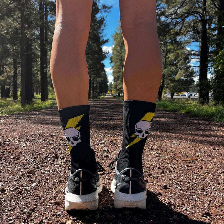 Socrates® Mid-Calf Performance Socks - Bad Ass (Black)