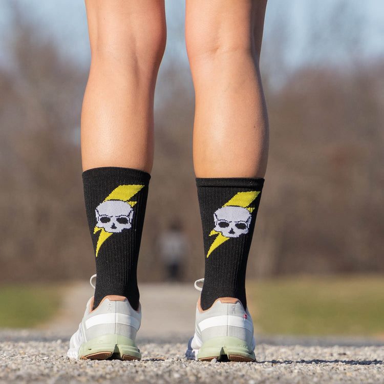 Socrates® Mid-Calf Performance Socks - Bad Ass (Black)
