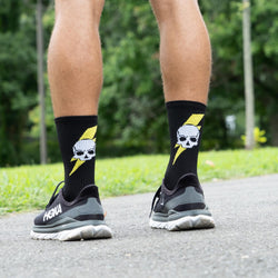 Socrates® Mid-Calf Performance Socks - Bad Ass (Black)
