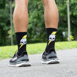 Socrates® Mid-Calf Performance Socks - Bad Ass (Black)