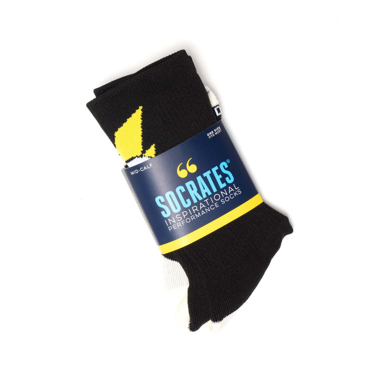 Socrates® Mid-Calf Performance Socks - Bad Ass (Black)