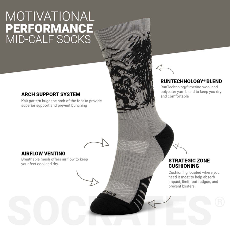 Socrates® Mid-Calf Performance Socks - Explore