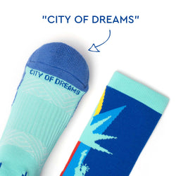 Socrates® Mid-Calf Performance Socks - City Of Dreams