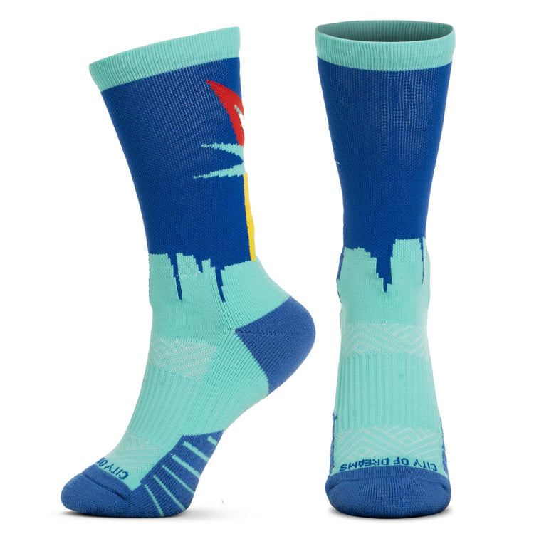 Socrates® Mid-Calf Performance Socks - City Of Dreams