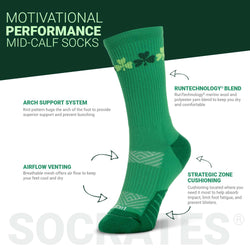 Socrates® Mid-Calf Performance Socks - Lucky