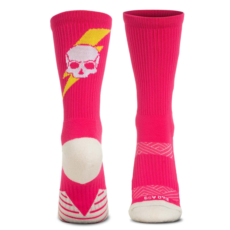 Socrates® Mid-Calf Performance Socks - Bad Ass (Pink)