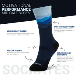 Socrates® Mid-Calf Performance Socks - Go Confidently