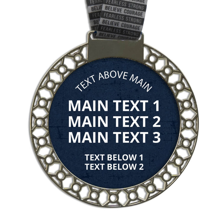 Filigree Circle Custom Virtual Race Medal