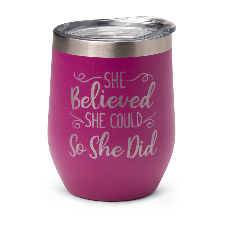 GFAR Insulated Travel Tumbler - She Believed She Could So She Did
