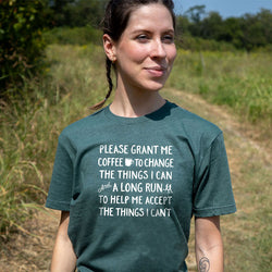 Running Short Sleeve T-Shirt - Please Grant Me Coffee