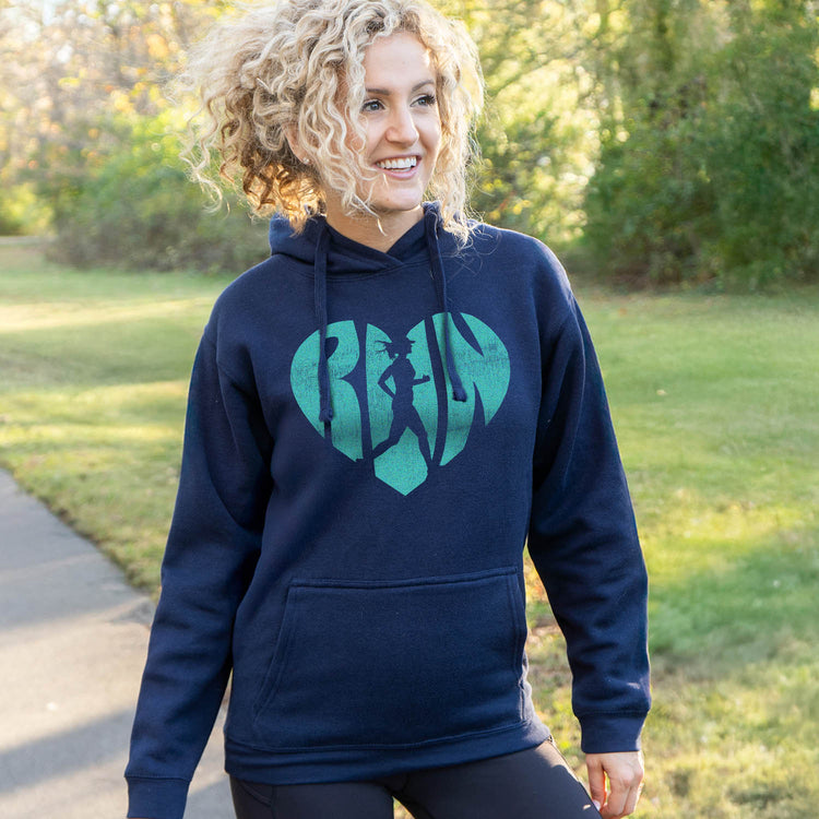 Statement Fleece Hoodie -  Love The Run