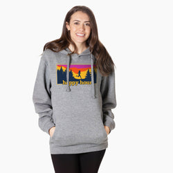 Statement Fleece Hoodie -  Happy Hour