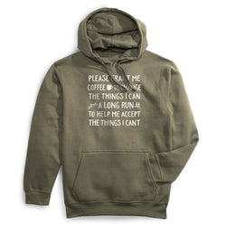 Statement Fleece Hoodie -  Please Grant Me Coffee