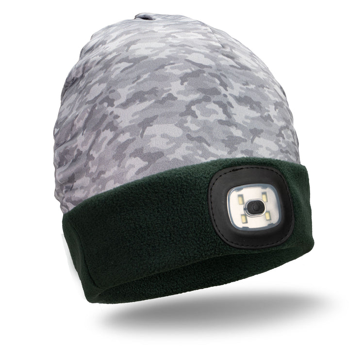 GFAR Running LED Lighted Performance Beanie - Forest