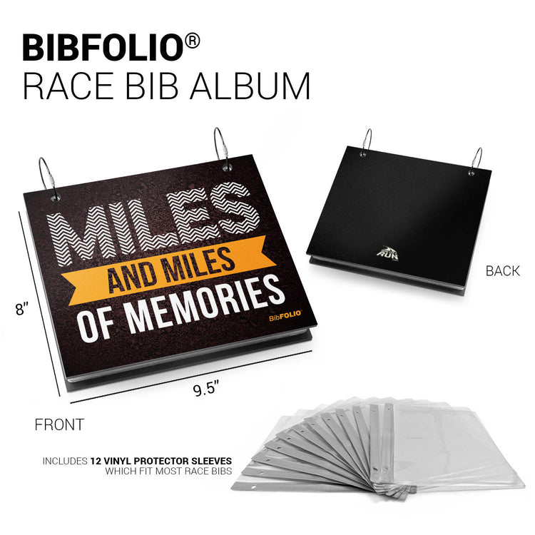 BibFOLIO® Race Bib Album - Miles Of Memories