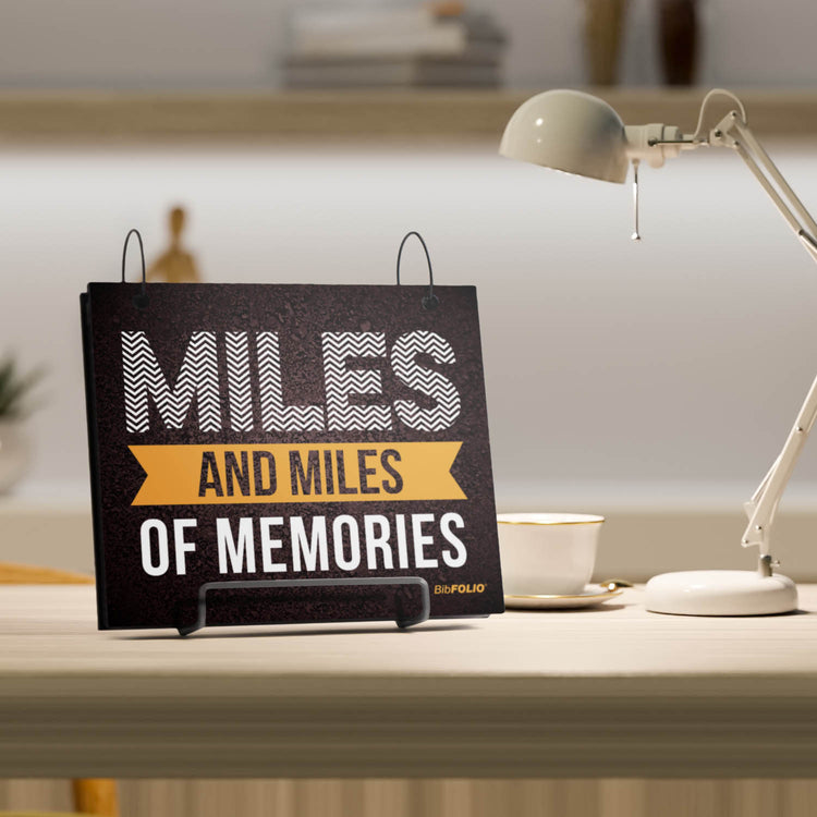 BibFOLIO® Race Bib Album - Miles Of Memories