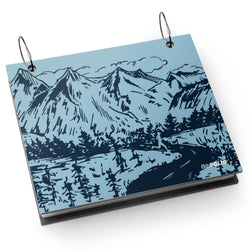BibFOLIO® Race Bib Album - Mountain Sketch